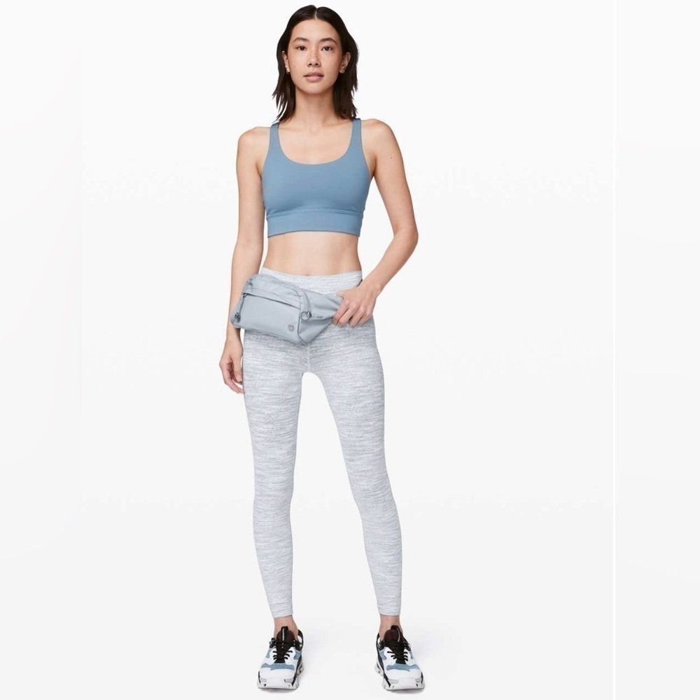 Lululemon Wunder Under High-Rise Tight 25" *Luxtreme Sheer Blue Chambray Size 2